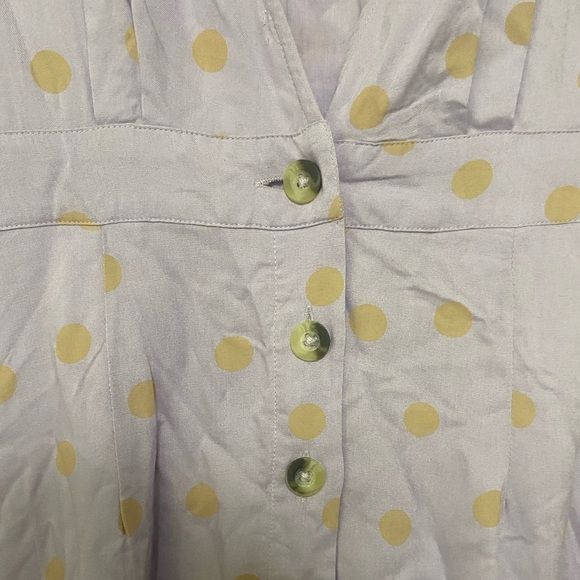 Revolve X L Space LIKE NEW pastel purple polka dot Jordan midi dress size M - Picture 7 of 7